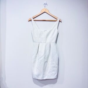 CYNTHIA CYNTHIA STEFFE Cream shiny dress